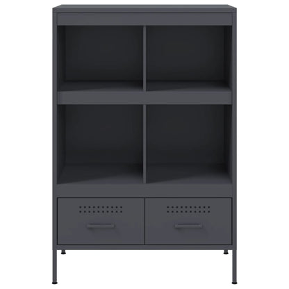 Credenza Antracite 68x39x101,5 cm Acciaio | homemem39