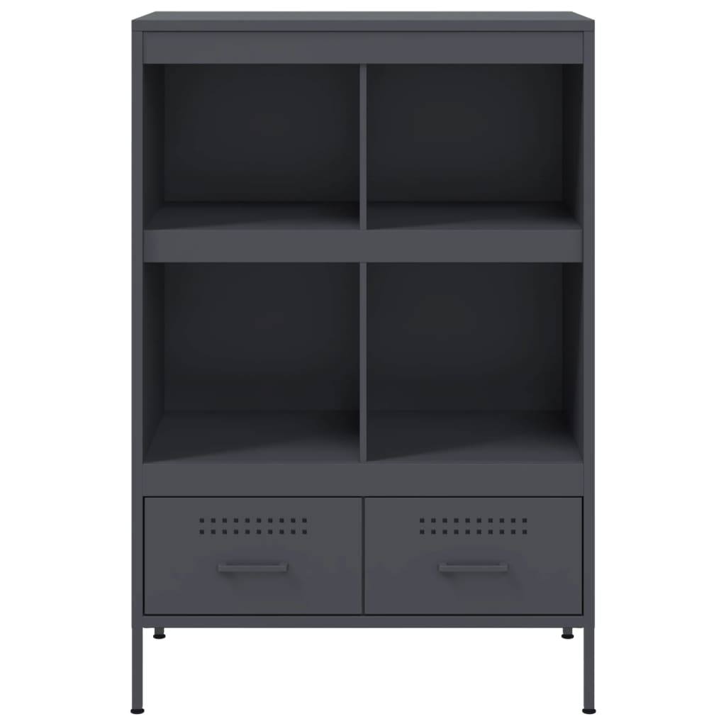 Credenza Antracite 68x39x101,5 cm Acciaio - homemem39