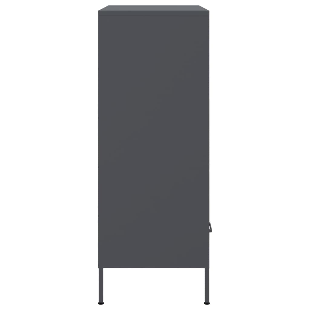 Credenza Antracite 68x39x101,5 cm Acciaio | homemem39