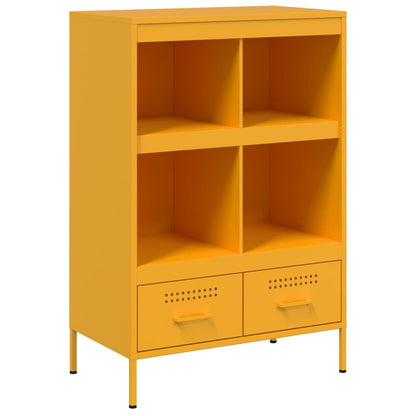 Credenza Giallo Senape 68x39x101,5 cm in Acciaio - homemem39