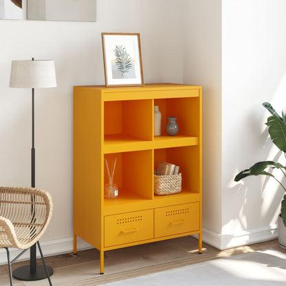 Credenza Giallo Senape 68x39x101,5 cm in Acciaio | homemem39