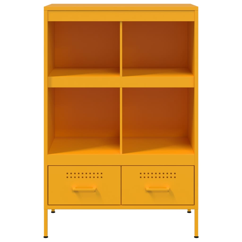 Credenza Giallo Senape 68x39x101,5 cm in Acciaio | homemem39
