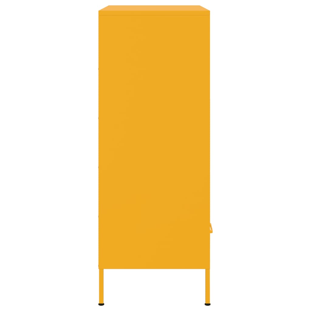 Credenza Giallo Senape 68x39x101,5 cm in Acciaio | homemem39