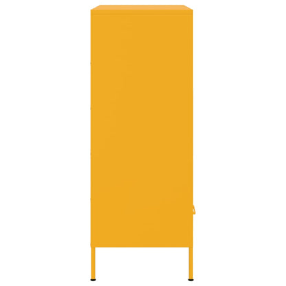 Credenza Giallo Senape 68x39x101,5 cm in Acciaio | homemem39