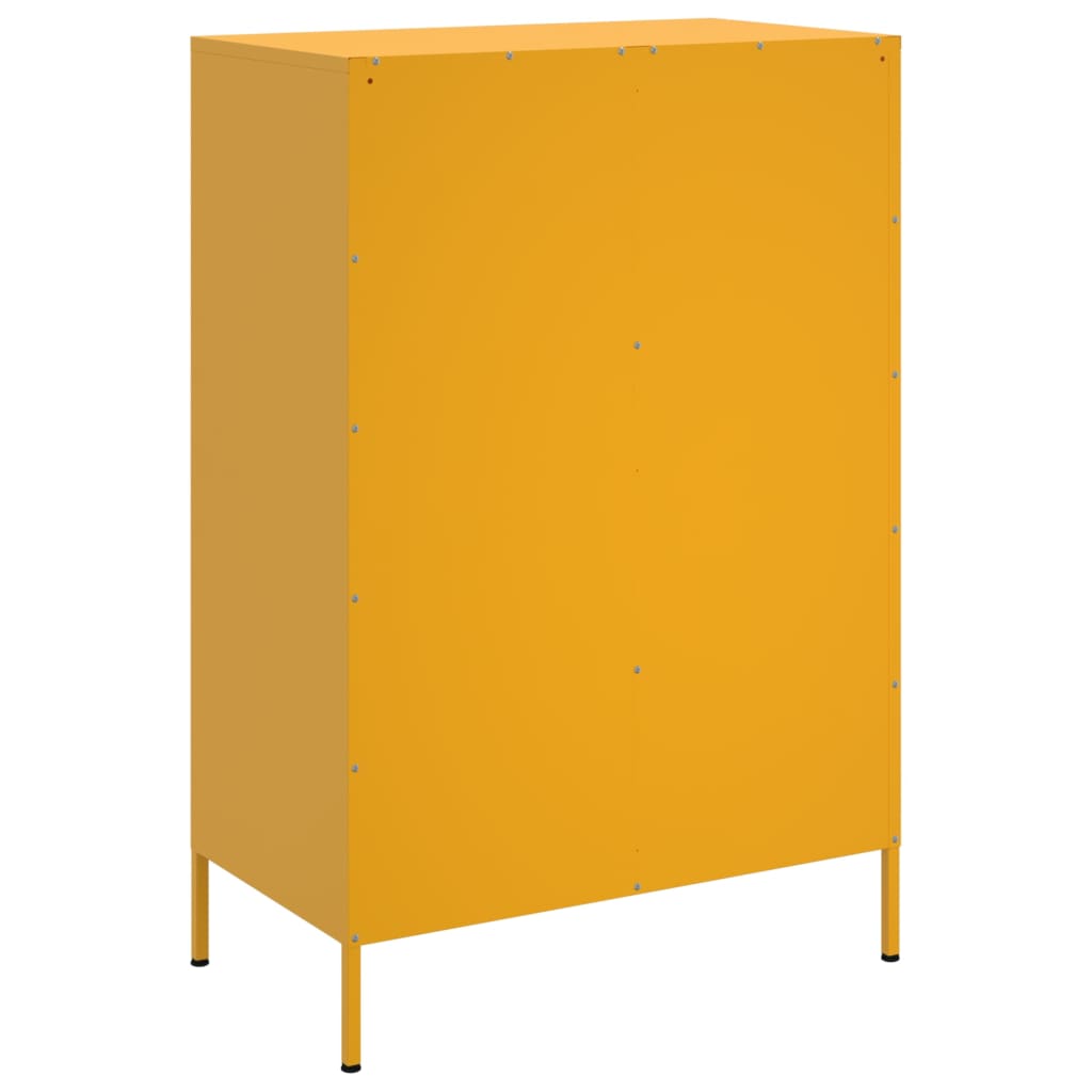 Credenza Giallo Senape 68x39x101,5 cm in Acciaio | homemem39