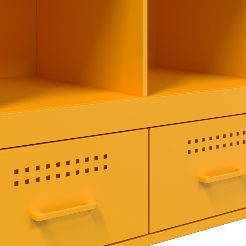 Credenza Giallo Senape 68x39x101,5 cm in Acciaio | homemem39