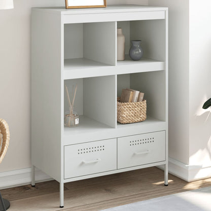 Credenza Bianca 68x39x101,5 cm in Acciaio | homemem39
