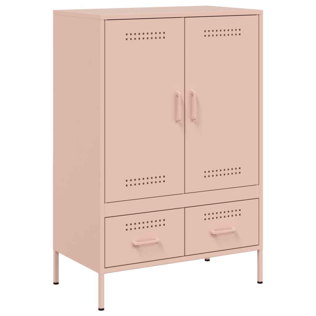 Credenza Rosa 68x39x101,5 cm in Acciaio - homemem39