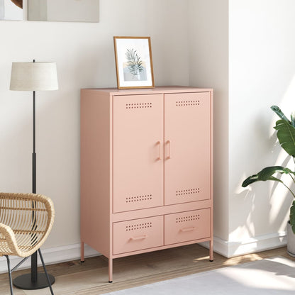 Credenza Rosa 68x39x101,5 cm in Acciaio - homemem39