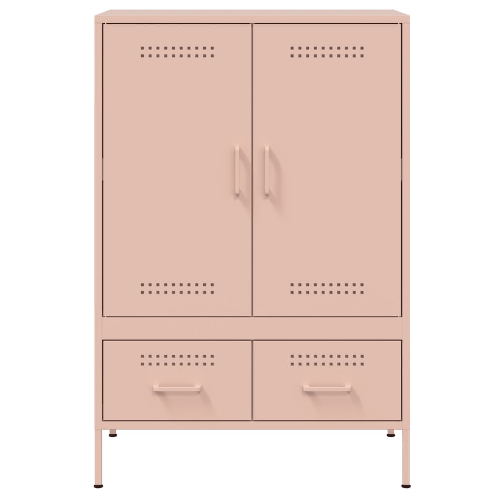 Credenza Rosa 68x39x101,5 cm in Acciaio - homemem39