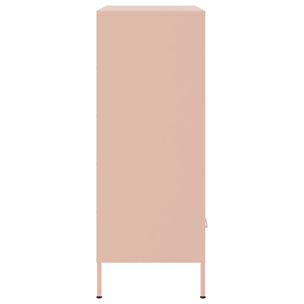 Credenza Rosa 68x39x101,5 cm in Acciaio | homemem39