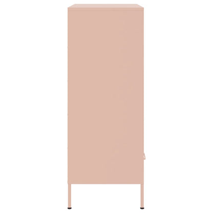 Credenza Rosa 68x39x101,5 cm in Acciaio - homemem39