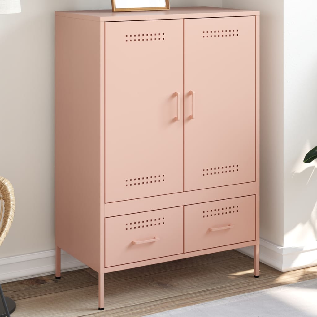 Credenza Rosa 68x39x101,5 cm in Acciaio | homemem39