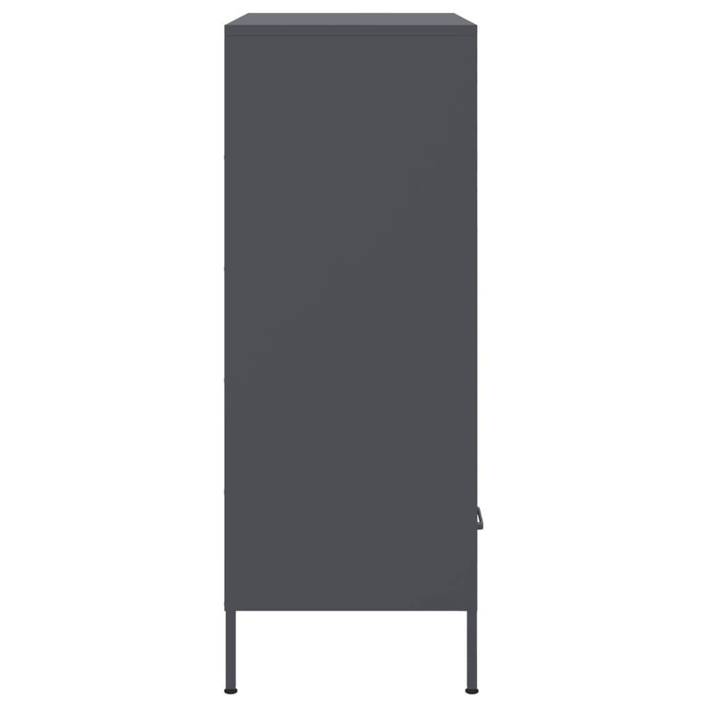 Credenza Antracite 68x39x101,5 cm Acciaio | homemem39