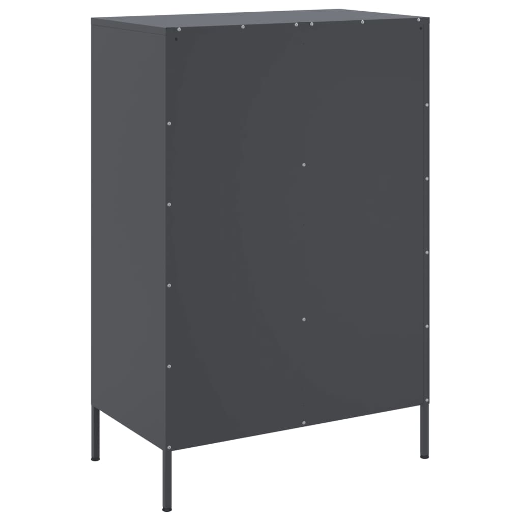 Credenza Antracite 68x39x101,5 cm Acciaio | homemem39