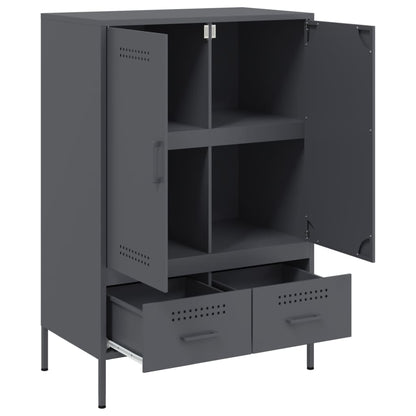 Credenza Antracite 68x39x101,5 cm Acciaio | homemem39