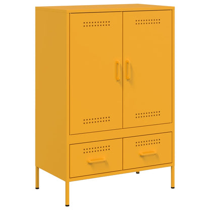 Credenza Giallo Senape 68x39x101,5 cm in Acciaio - homemem39