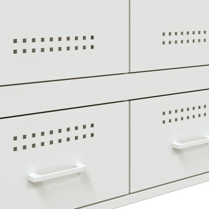 Credenza Bianca 68x39x101,5 cm in Acciaio | homemem39