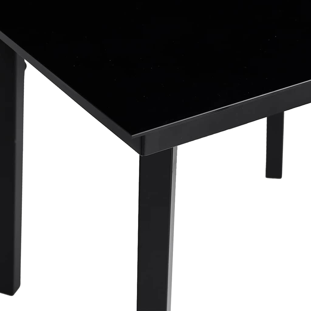 Set da Pranzo da Giardino 3 pz con Cuscini Nero in Polyrattan | homemem39
