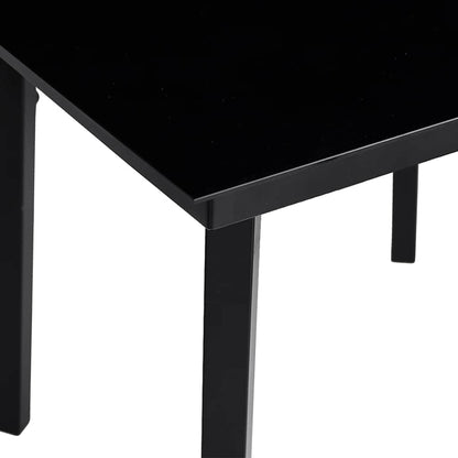 Set da Pranzo da Giardino 3 pz con Cuscini Nero in Polyrattan | homemem39