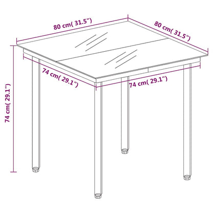 Set da Pranzo da Giardino 5 pz Nero con Cuscini in Polyrattan | homemem39