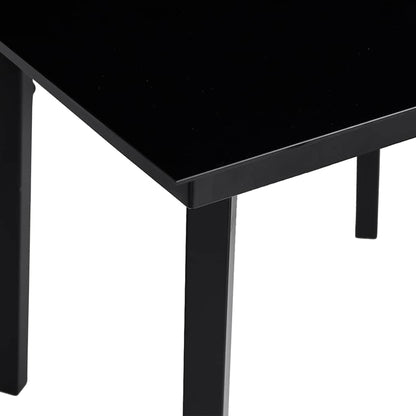 Set da Pranzo da Giardino 7 pz Nero con Cuscini in Polyrattan | homemem39