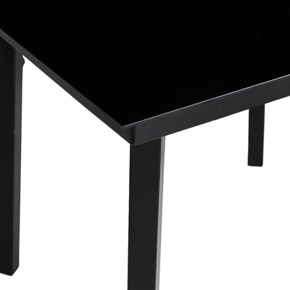Set da Pranzo da Giardino 5pz con Cuscini in Polyrattan Marrone | homemem39