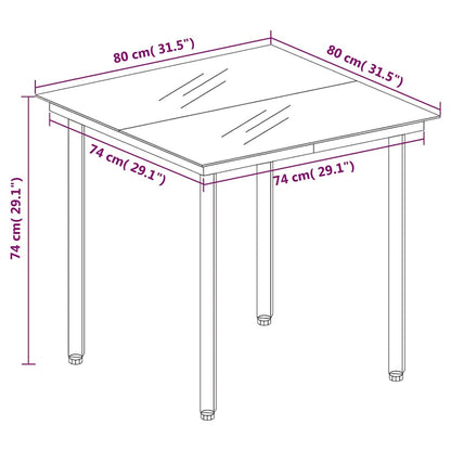 Set da Pranzo da Giardino 5 pz Nero con Cuscini in Polyrattan | homemem39