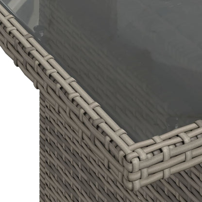 Set Divani da Giardino 5 pz con Cuscini Grigio in Polyrattan | homemem39