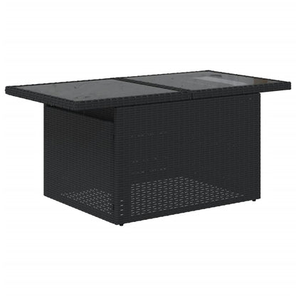 Set Divani da Giardino con Cuscini 7pz Nero Polyrattan | homemem39