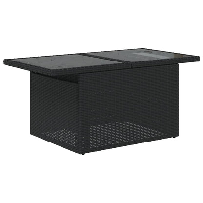 Set Divani da Giardino con Cuscini 8 pz Nero in Polyrattan | homemem39
