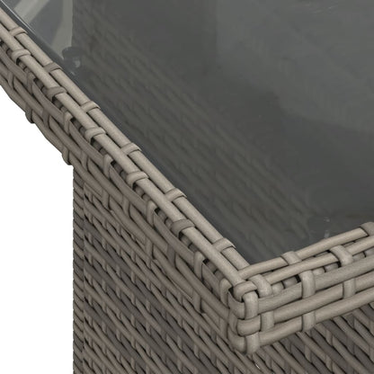 Set Divani da Giardino 7 pz con Cuscini Grigio in Polyrattan | homemem39