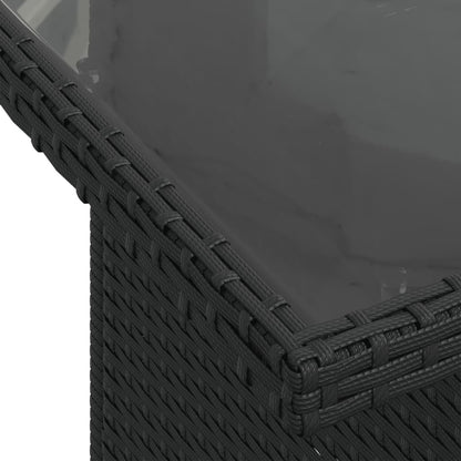 Set Divani da Giardino con Cuscini 8 pz Nero in Polyrattan | homemem39