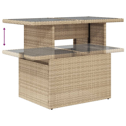 Set Divano da Giardino 8 pz con Cuscini Beige in Polyrattan | homemem39