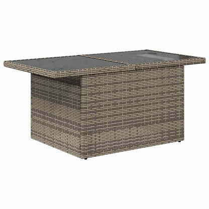 Set Divani da Giardino 5 pz con Cuscini Grigio in Polyrattan | homemem39