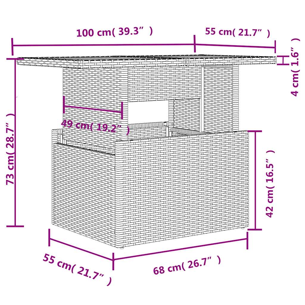 Set Divani da Giardino 5 pz con Cuscini Grigio in Polyrattan | homemem39