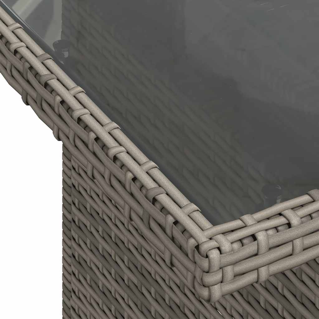 Set Divani da Giardino 6 pz con Cuscini Grigio in Polyrattan | homemem39