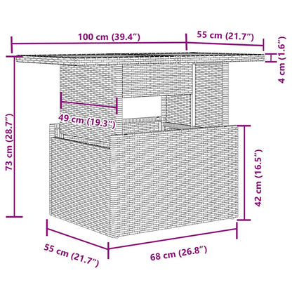 Set Divano da Giardino 6pz con Cuscini Grigio Chiaro Polyrattan | homemem39