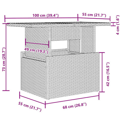 Set Divano da Giardino 6pz con Cuscini Grigio Chiaro Polyrattan | homemem39
