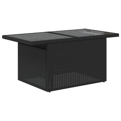 Set Divani da Giardino 9 pz con Cuscini Nero in Polyrattan - homemem39