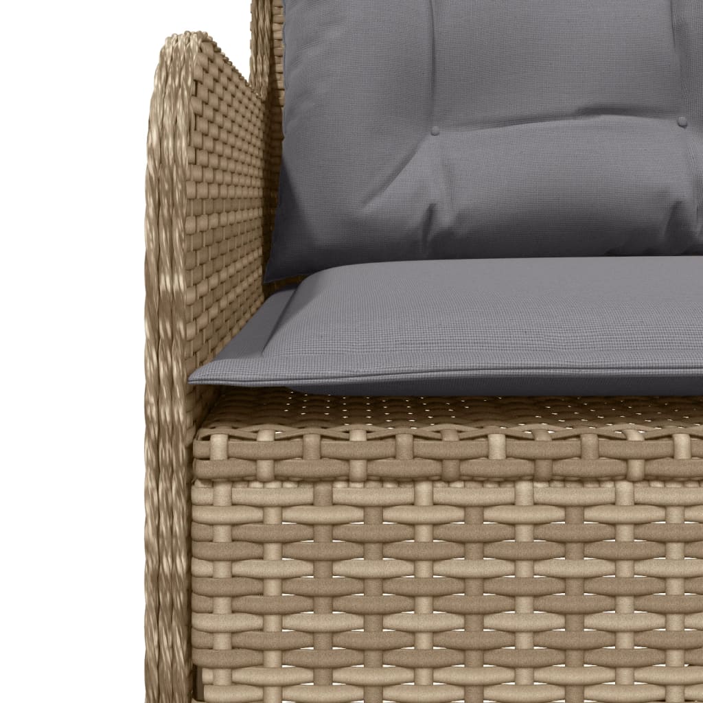 Set Divani da Giardino 2 pz con Cuscini Beige in Polyrattan - homemem39