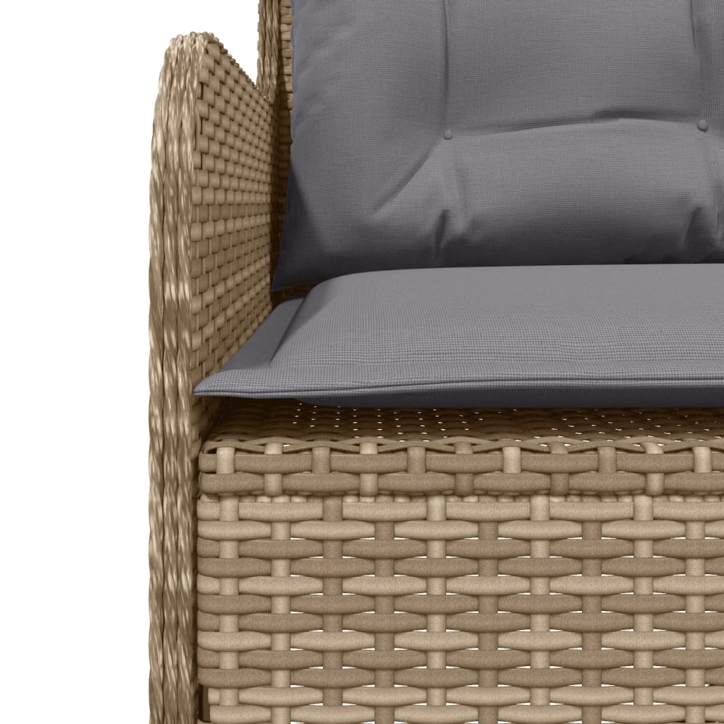 Set Divani da Giardino 2 pz con Cuscini Beige in Polyrattan | homemem39