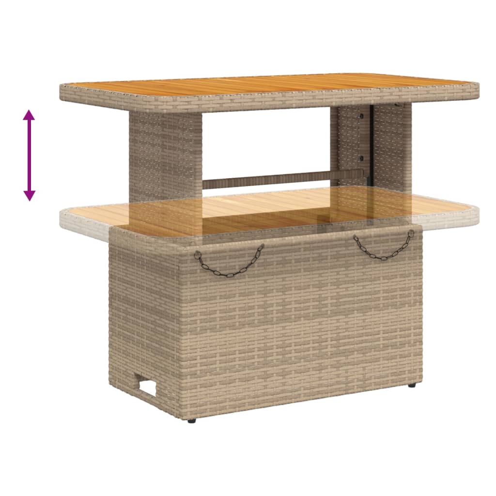 Set Divani da Giardino 2 pz con Cuscini Beige in Polyrattan | homemem39