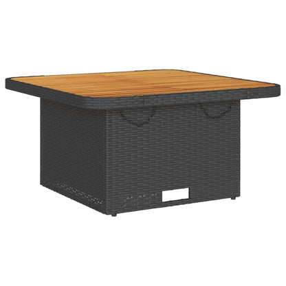 Set Salotto da Giardino con Cuscini 7pz Nero Polyrattan | homemem39