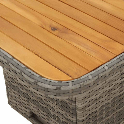 Set Divani da Giardino 3 pz con Cuscini in Polyrattan Grigio | homemem39