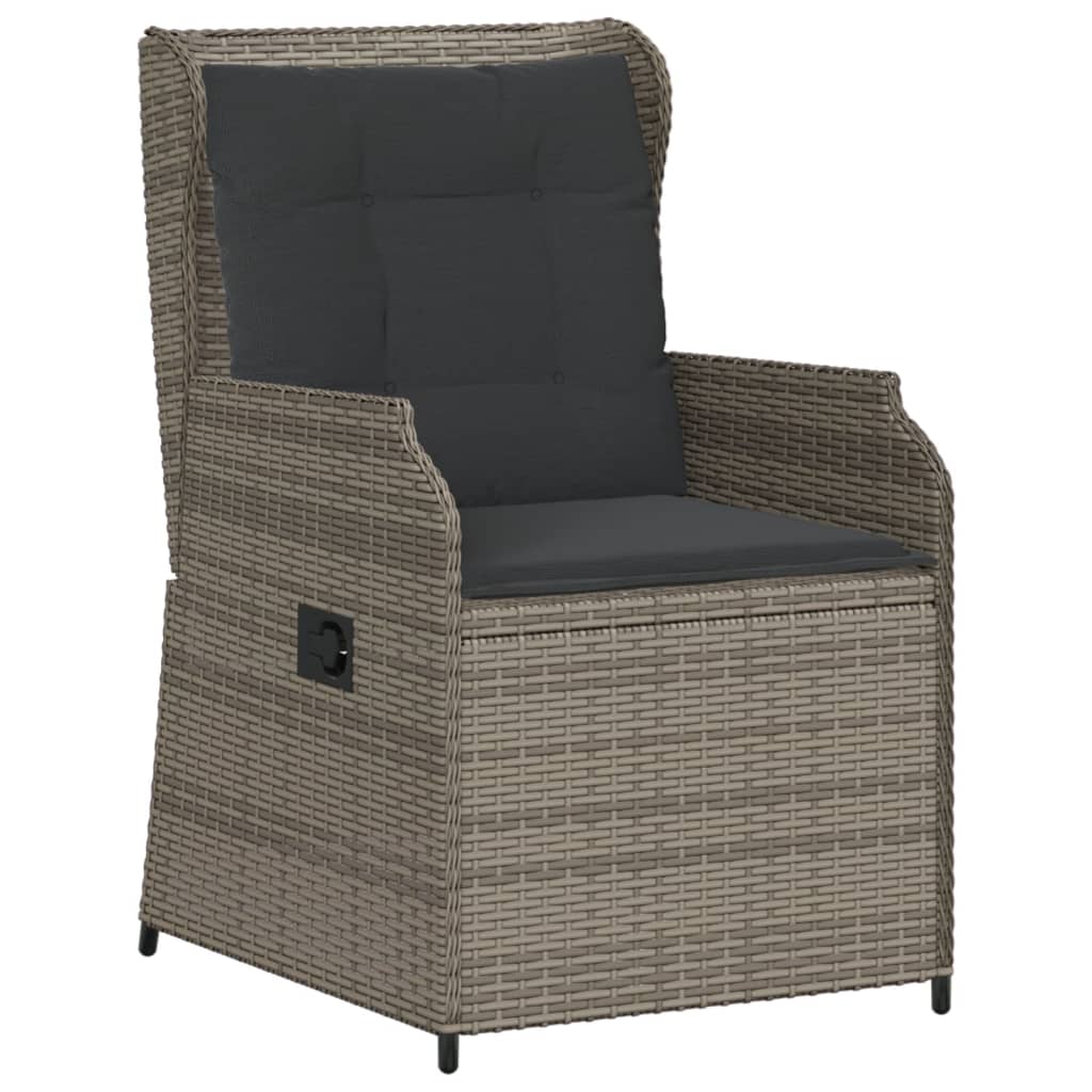 Set Divani da Giardino 6 pz con Cuscini in Polyrattan Grigio | homemem39