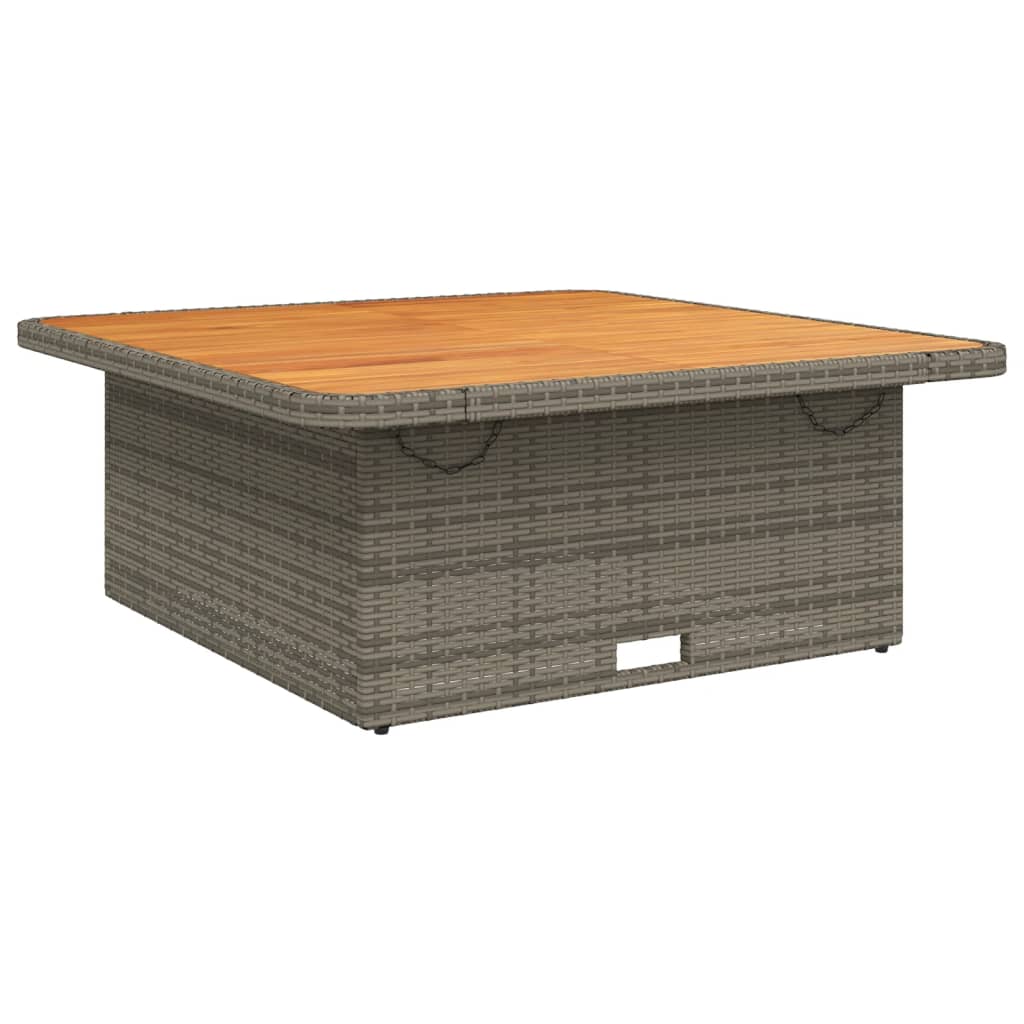 Set Divani da Giardino 3 pz con Cuscini Grigio in Polyrattan
