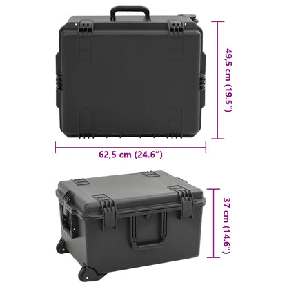 Valigetta da Volo Portatile Nera 62,5x49,5x37 cm in PP | homemem39
