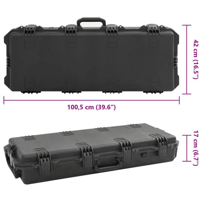 Valigetta da Volo Portatile Nera 100,5x42x17 cm in PP | homemem39