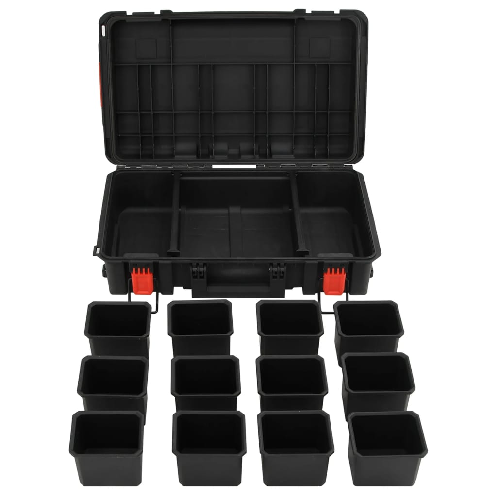 Valigetta da Volo Portatile Nera 56,5x34x16 cm in PP | homemem39